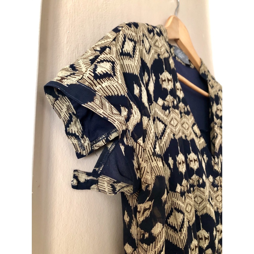 Cream&Navy Maxi Dress - Picture 5 of 8